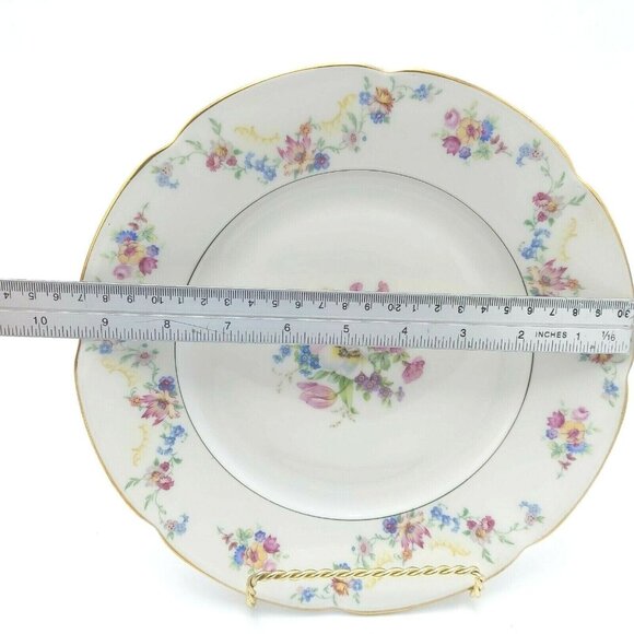 Royal Bayreuth 10" Dinner Plates Dresden Floral Bavaria -Lot of 11 - Picture 7 of 7